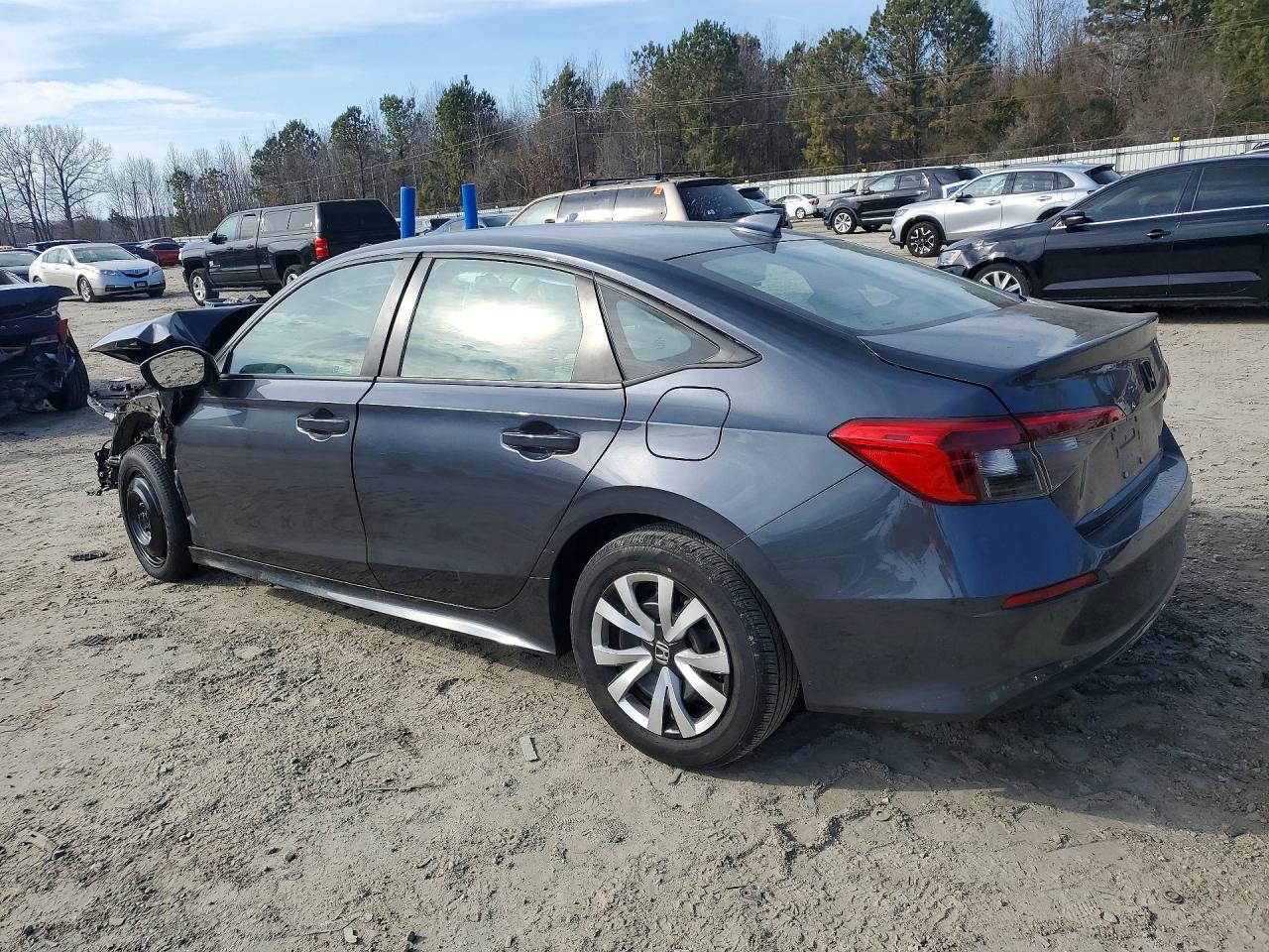 2022 Honda Civic Lx Gray vin: 2HGFE2F20NH543448
