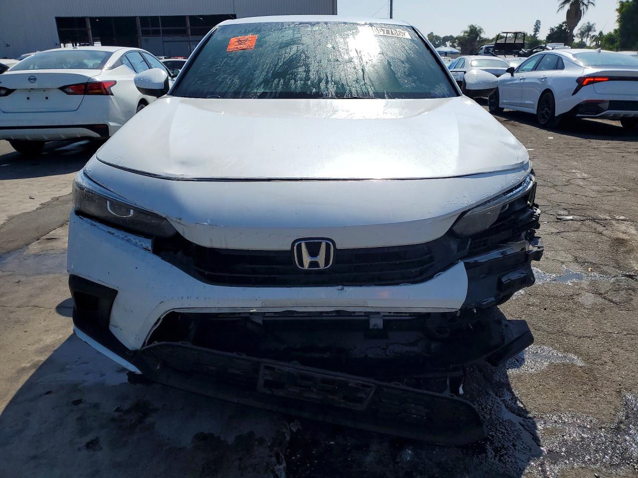 2022 Honda Civic Lx White vin: 2HGFE2F20NH544454
