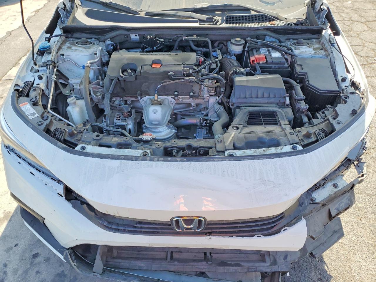 2022 Honda Civic Lx White vin: 2HGFE2F20NH544454