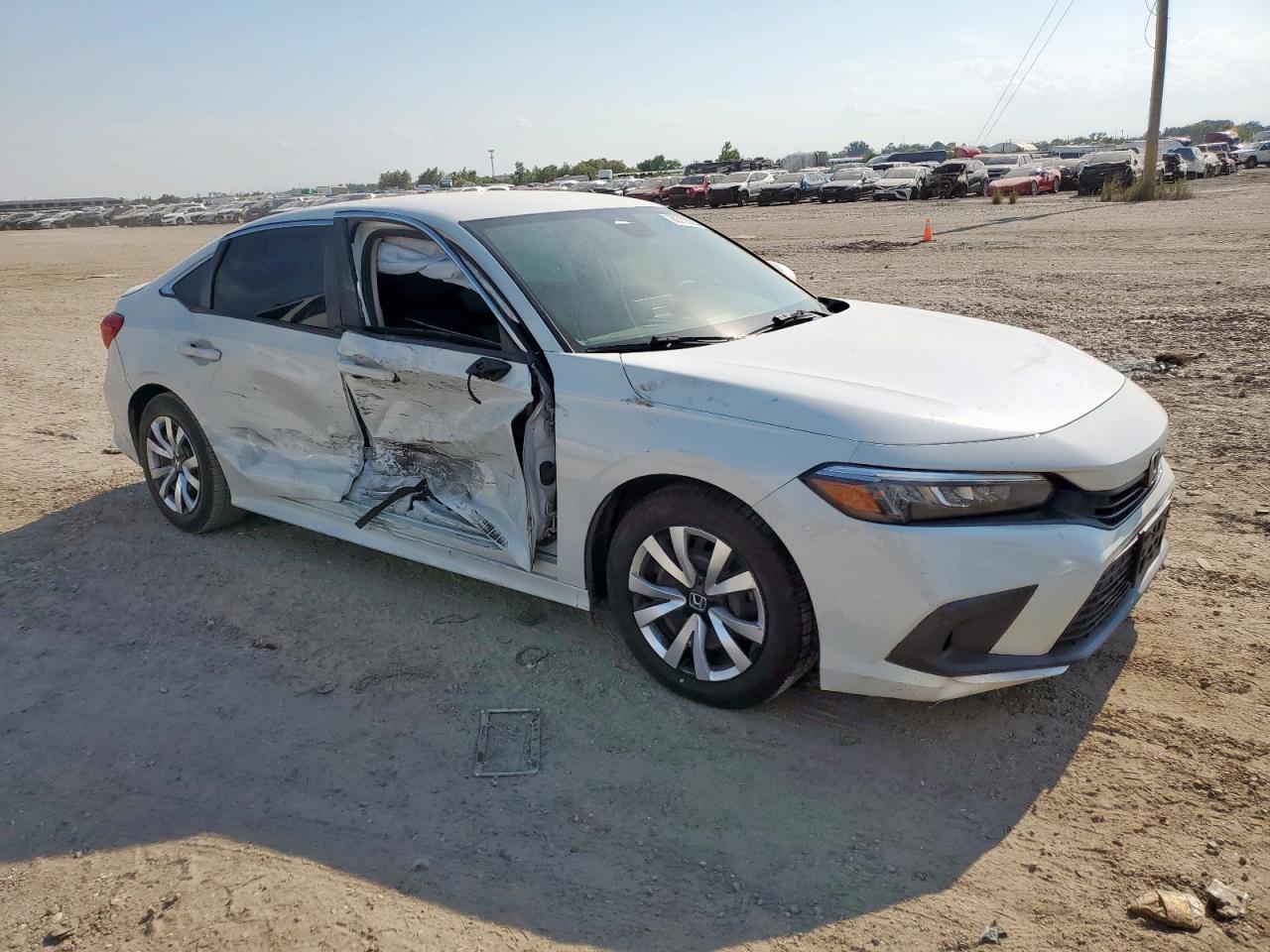2022 Honda Civic Lx Белый vin: 2HGFE2F20NH558502