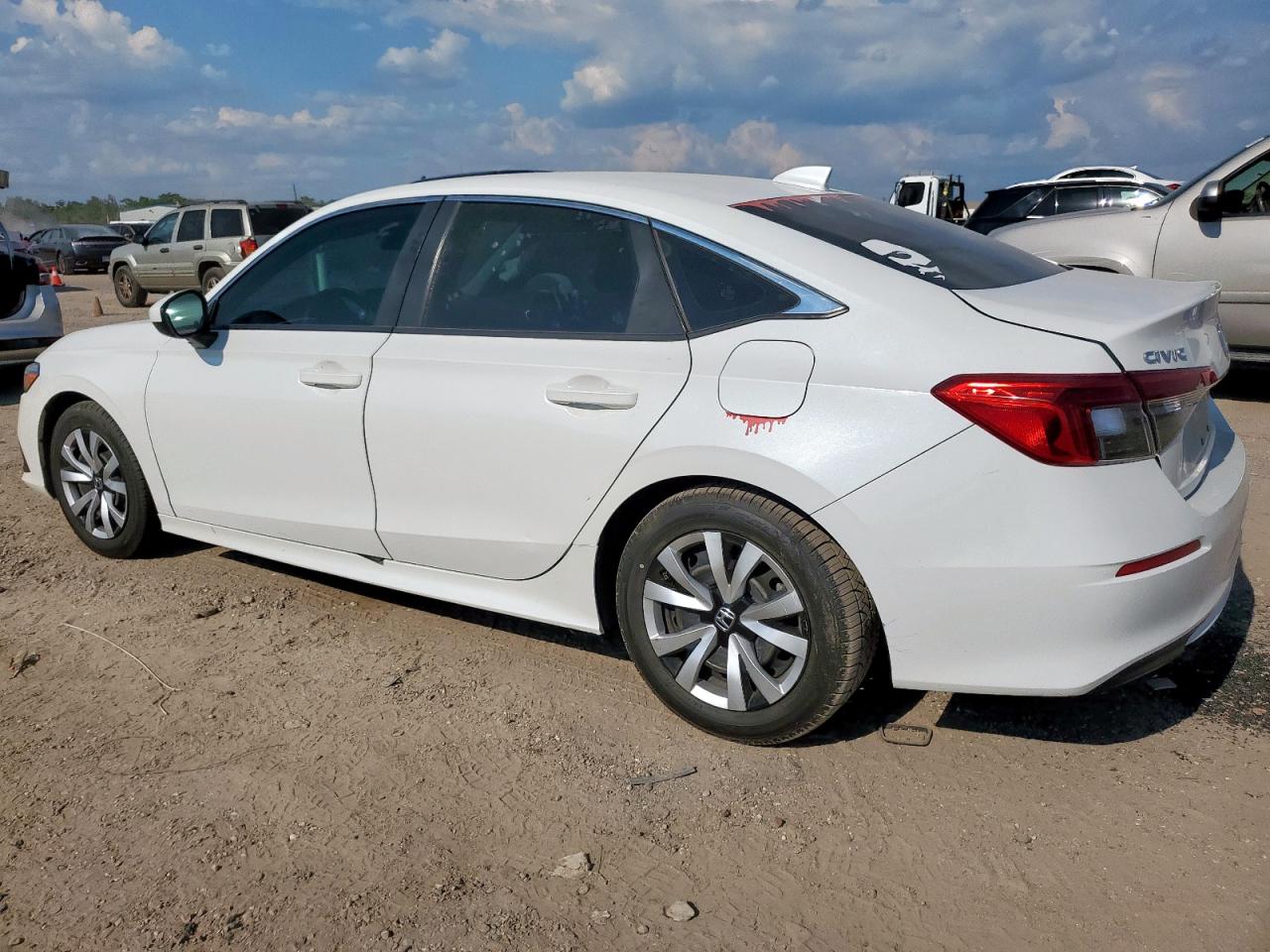 2022 Honda Civic Lx Белый vin: 2HGFE2F20NH558502