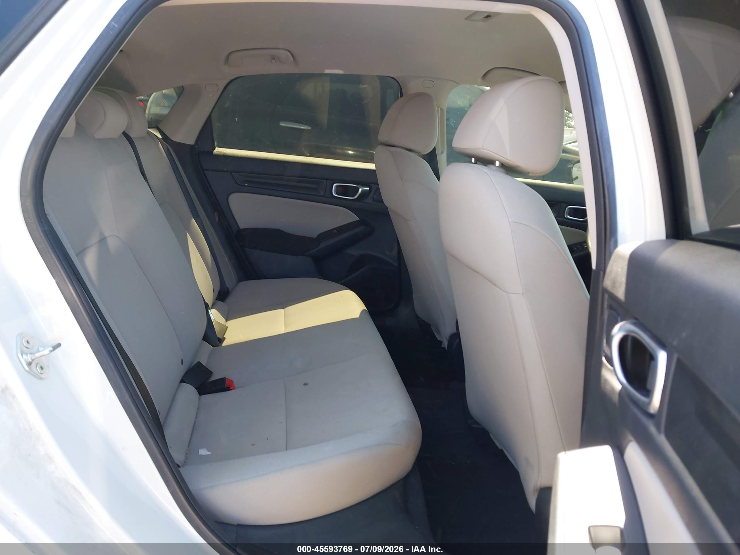 2023 Honda Civic Lx White vin: 2HGFE2F20PH550046