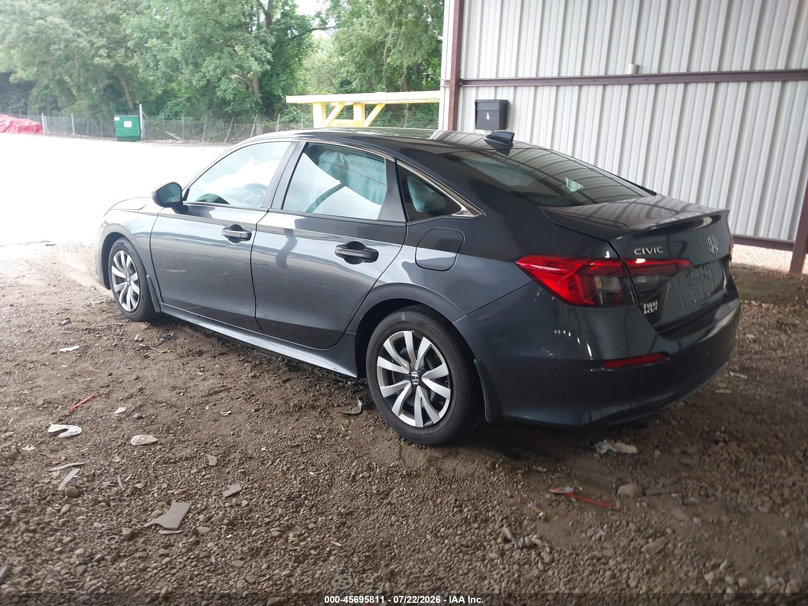 2024 Honda Civic Lx Gray vin: 2HGFE2F20RH515171