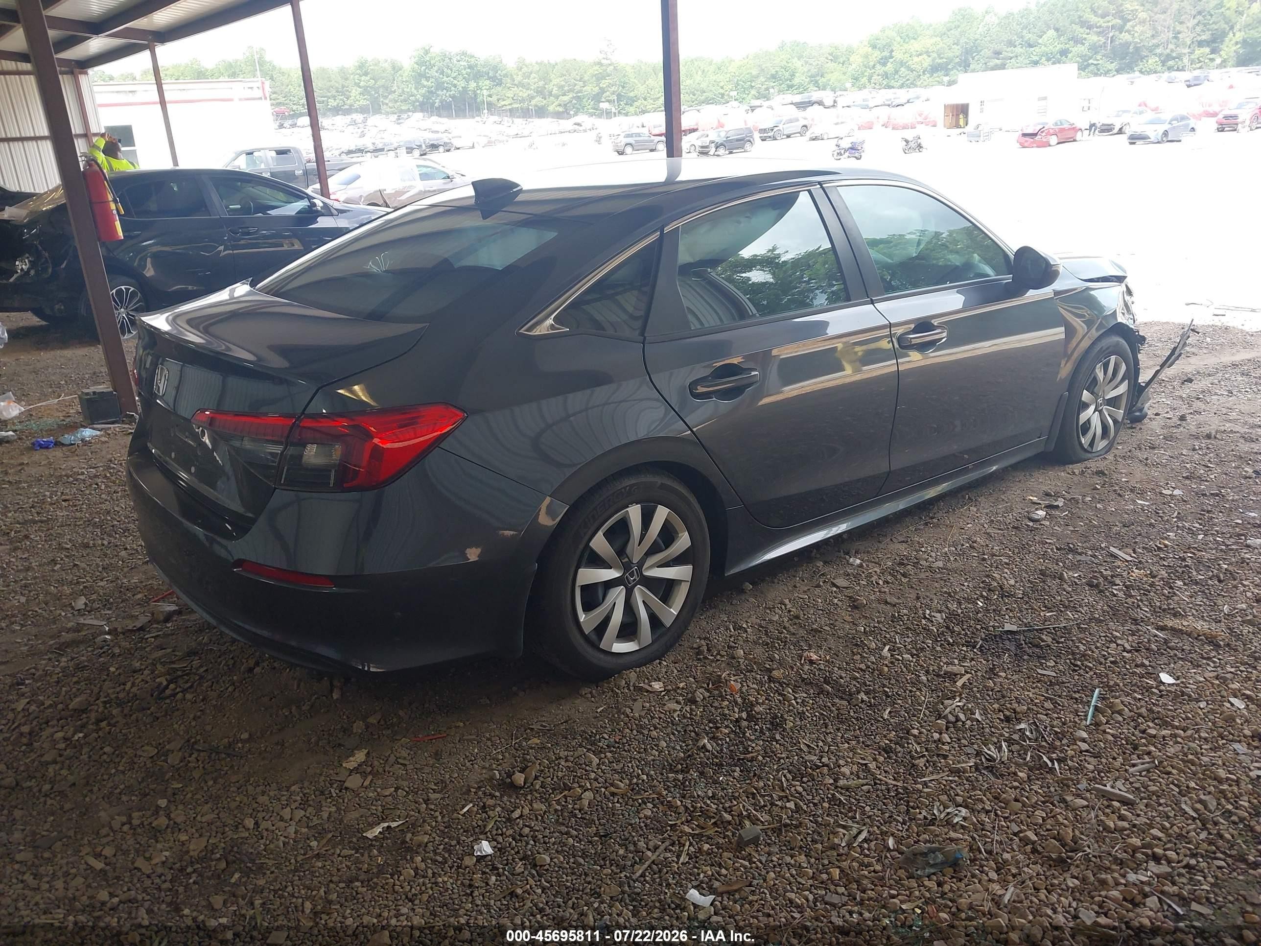 2024 Honda Civic Lx Gray vin: 2HGFE2F20RH515171