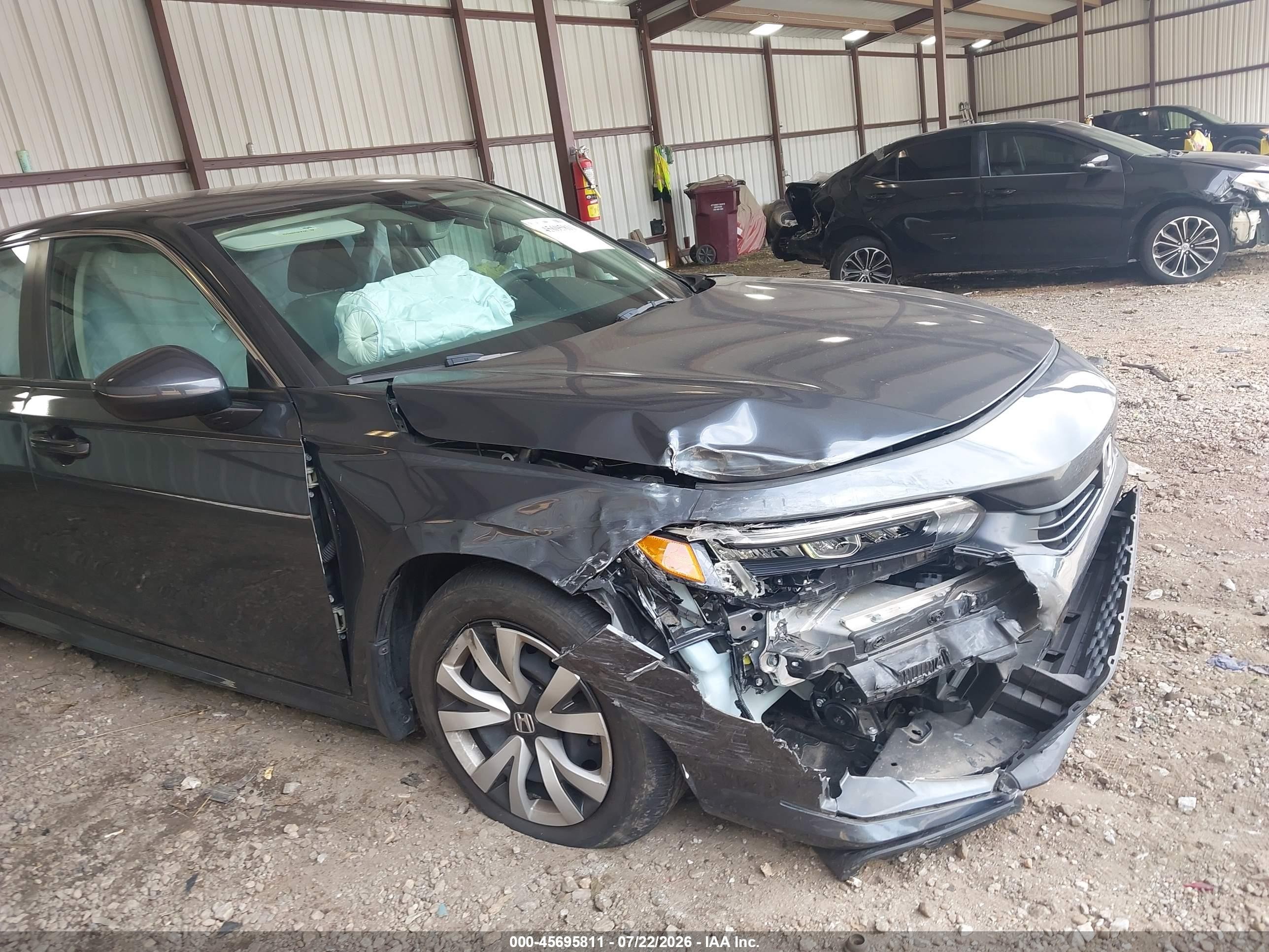 2024 Honda Civic Lx Gray vin: 2HGFE2F20RH515171
