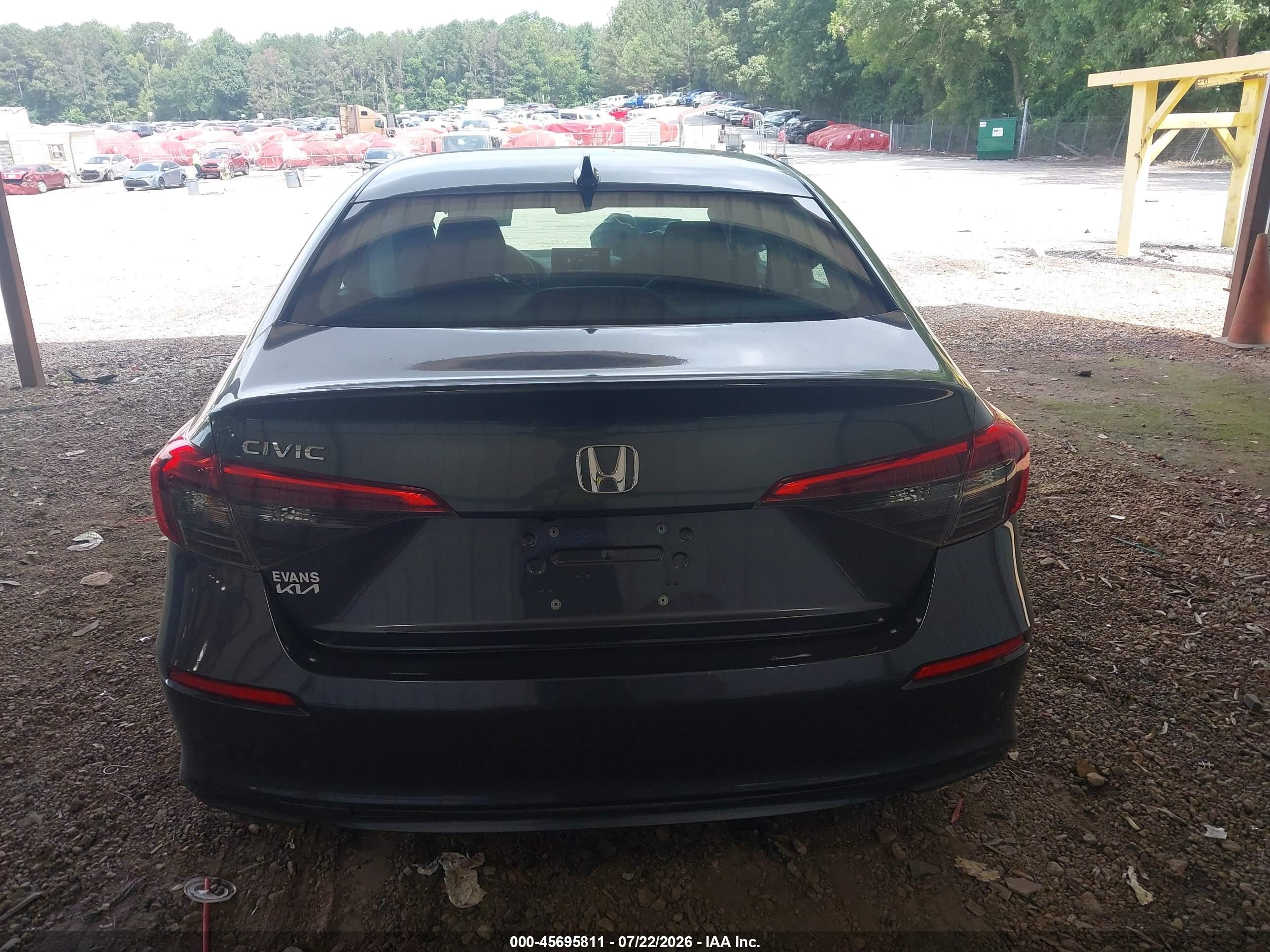 2024 Honda Civic Lx Gray vin: 2HGFE2F20RH515171