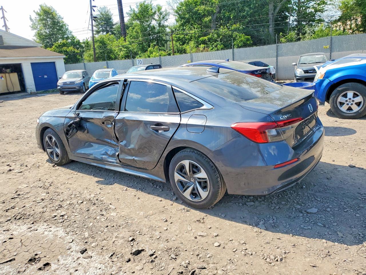 2024 Honda Civic Lx Gray vin: 2HGFE2F21RH529418