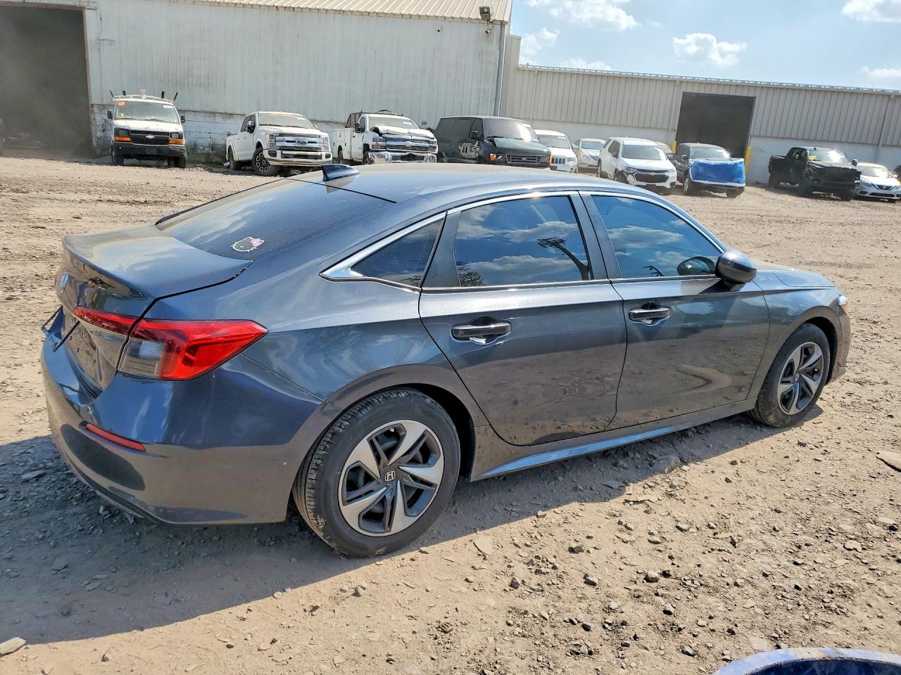 2024 Honda Civic Lx Gray vin: 2HGFE2F21RH529418