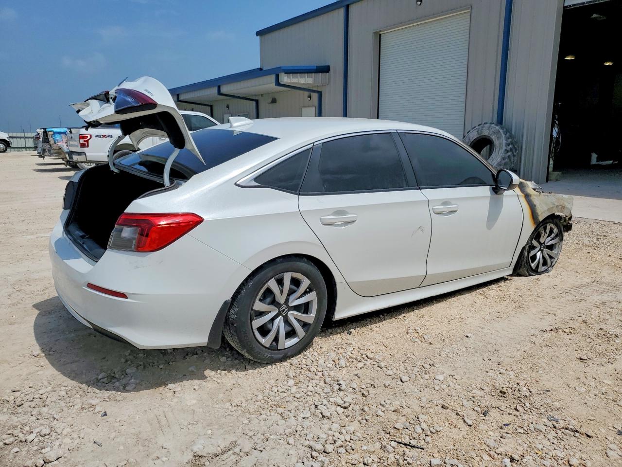 2024 Honda Civic Lx White vin: 2HGFE2F21RH595497