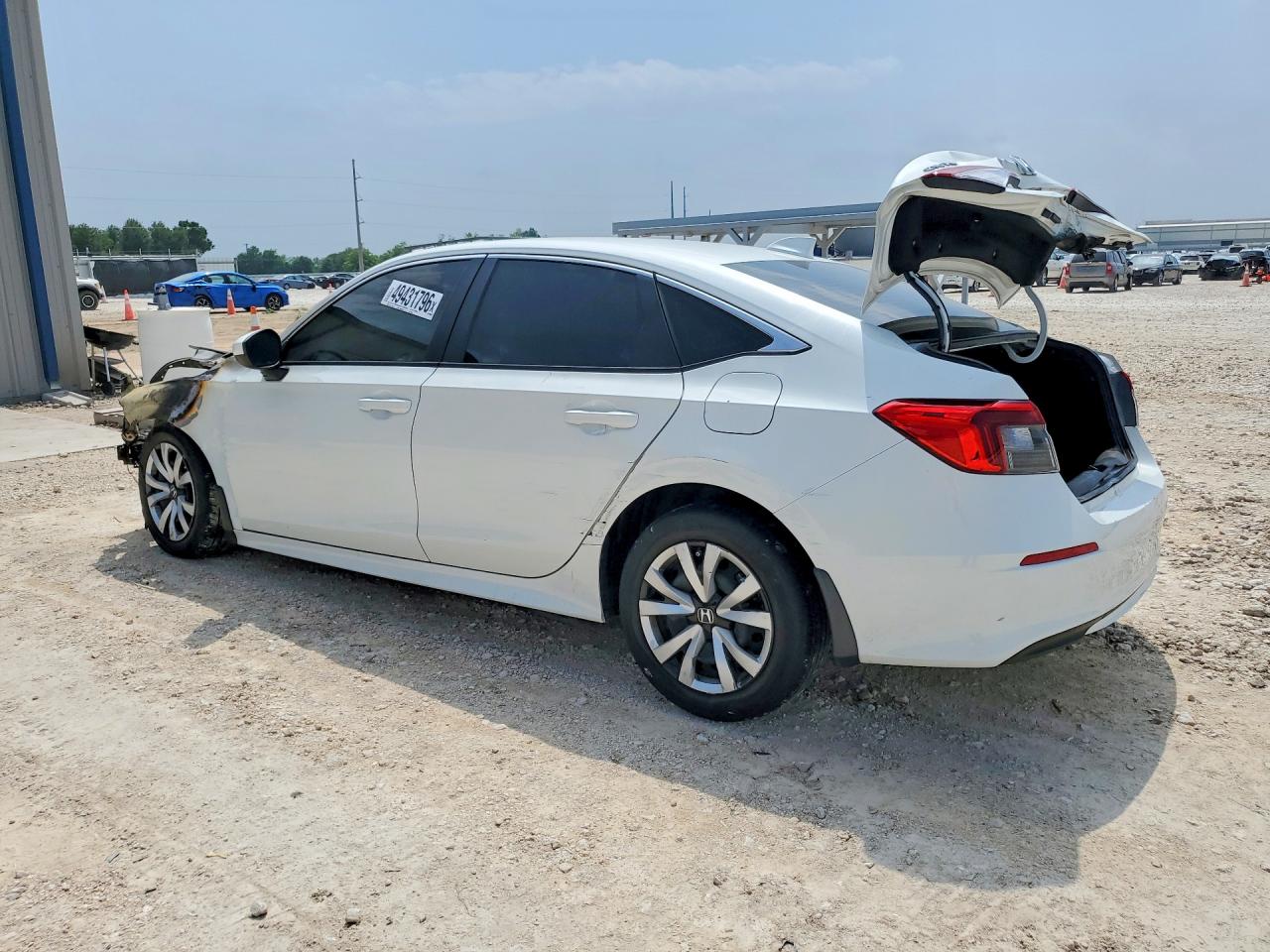 2024 Honda Civic Lx White vin: 2HGFE2F21RH595497