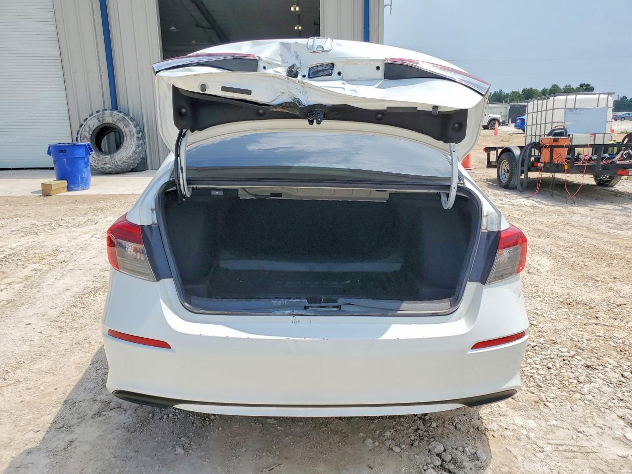 2024 Honda Civic Lx White vin: 2HGFE2F21RH595497