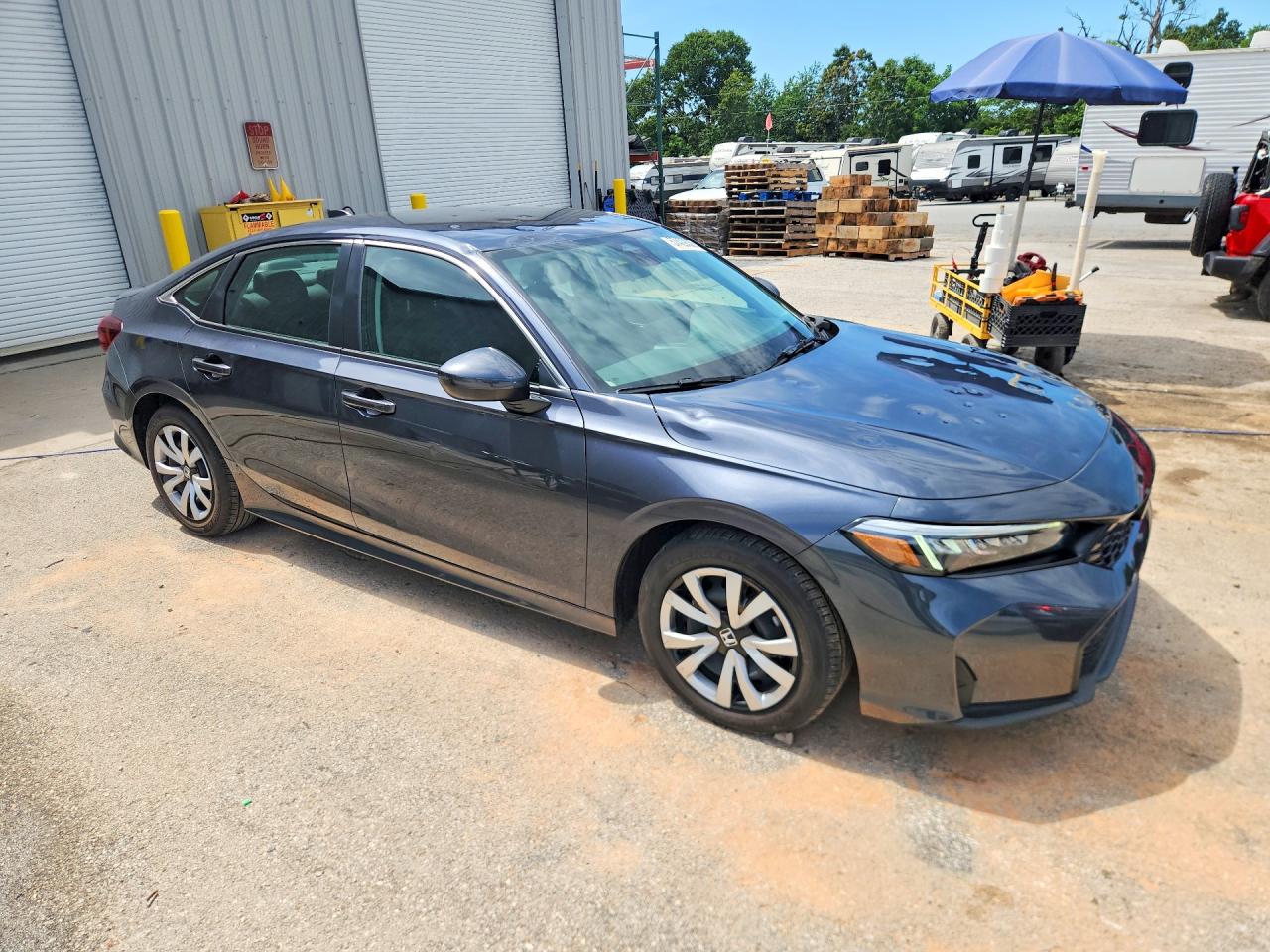 2025 Honda Civic Lx Gray vin: 2HGFE2F21SH589902