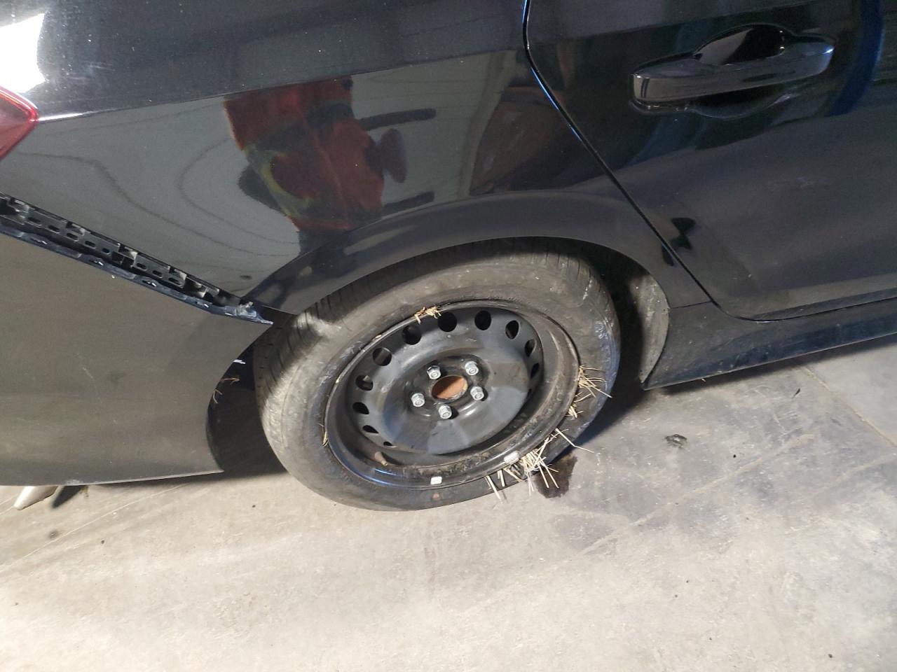 2025 Honda Civic Lx Black vin: 2HGFE2F21SH600493 Damage: Right Rear Wheel Cover, Missing, Replacement Required