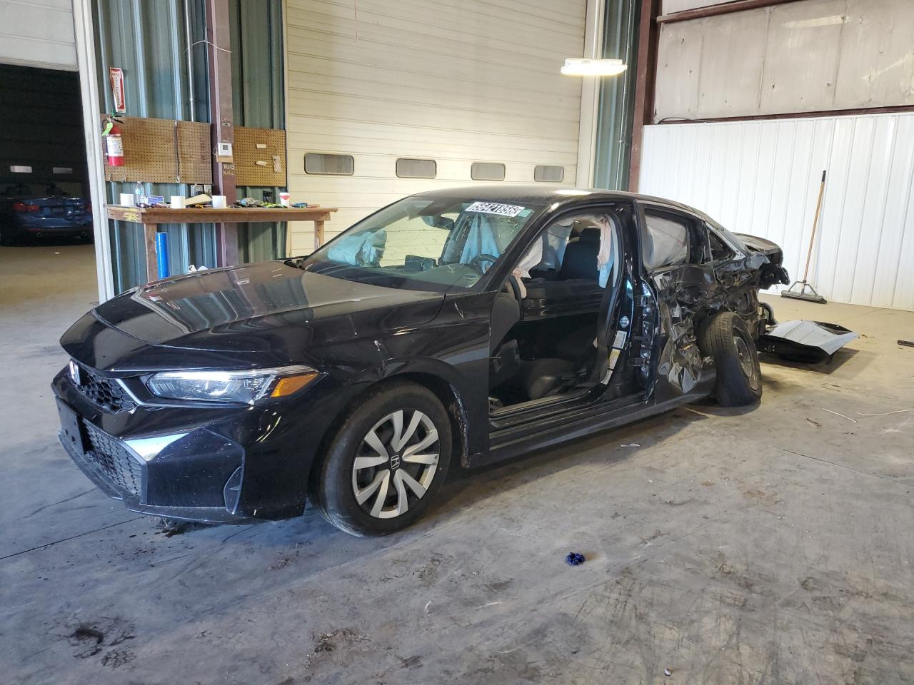 2025 Honda Civic Lx Black vin: 2HGFE2F21SH600493 Damage: Left Front Fender, Dent(S) W/ Paint Dmg, 3 To 4 Inches
