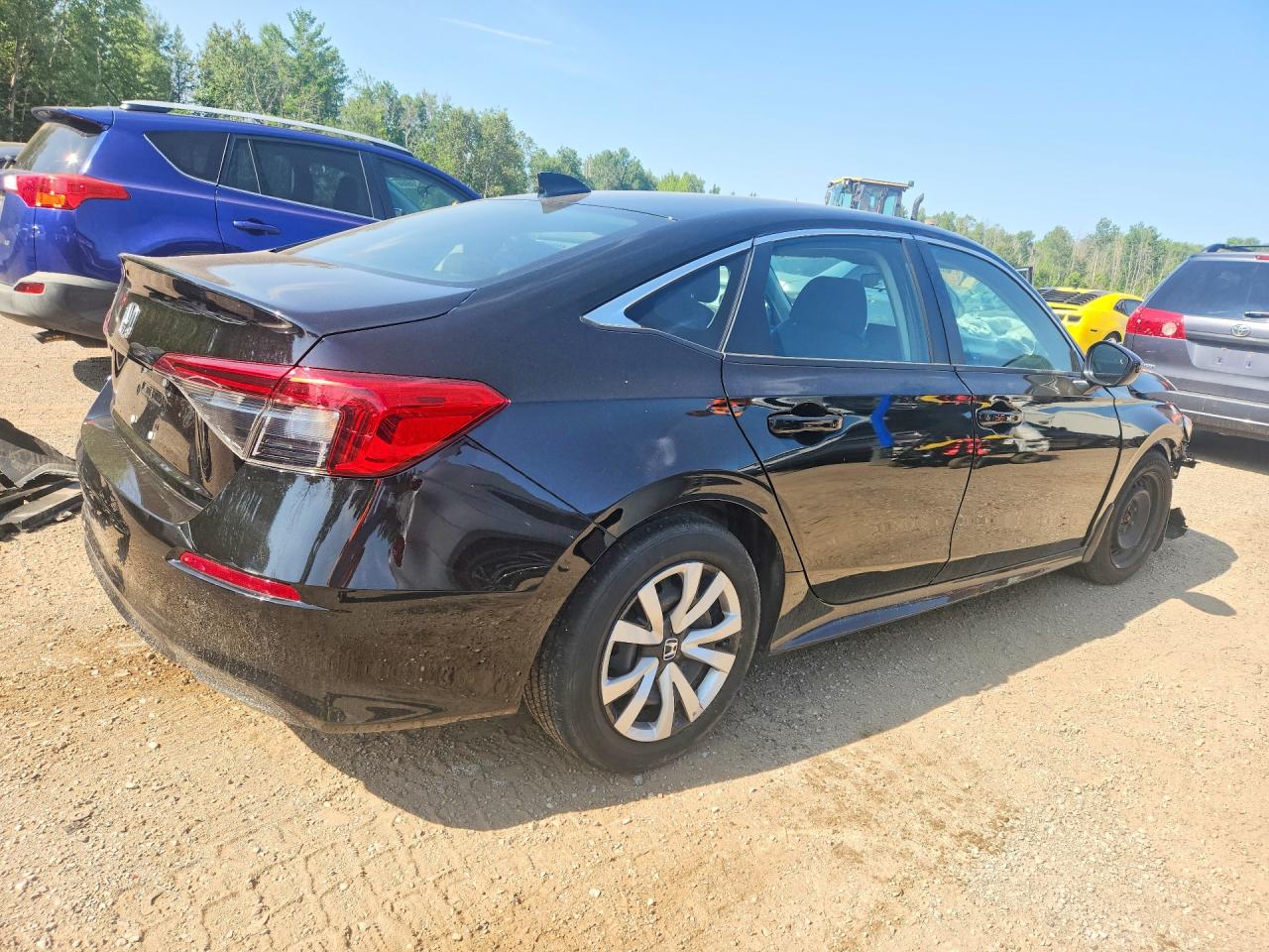 2022 Honda Civic Lx Черный vin: 2HGFE2F22NH131631