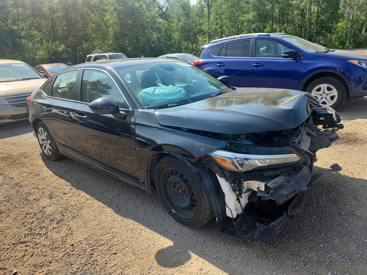 2022 Honda Civic Lx Черный vin: 2HGFE2F22NH131631