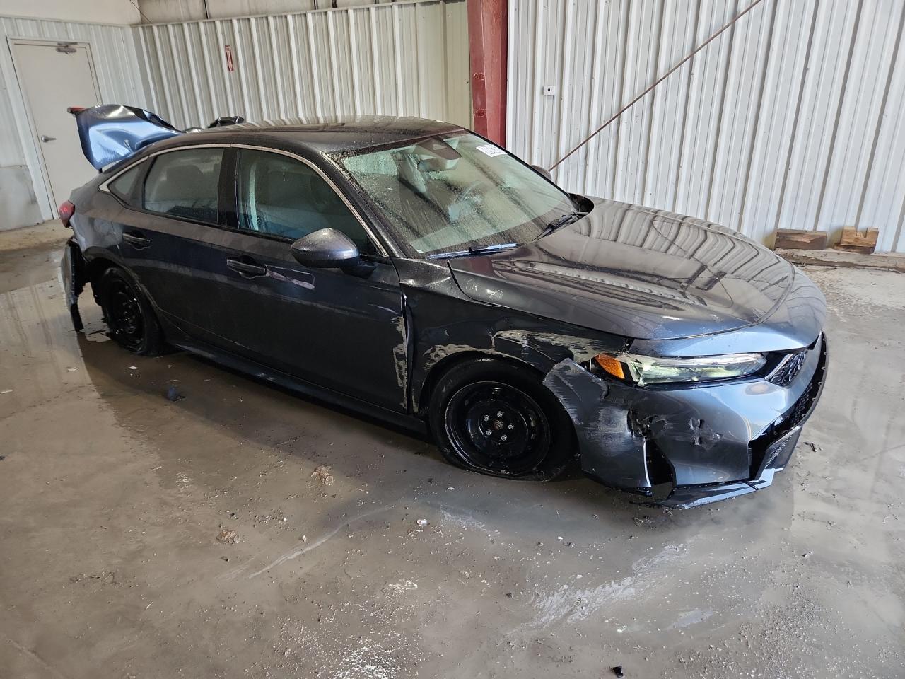 2025 Honda Civic Lx Gray vin: 2HGFE2F22SH596986 Damage: Right Head Lamp, Broken, Replacement Required