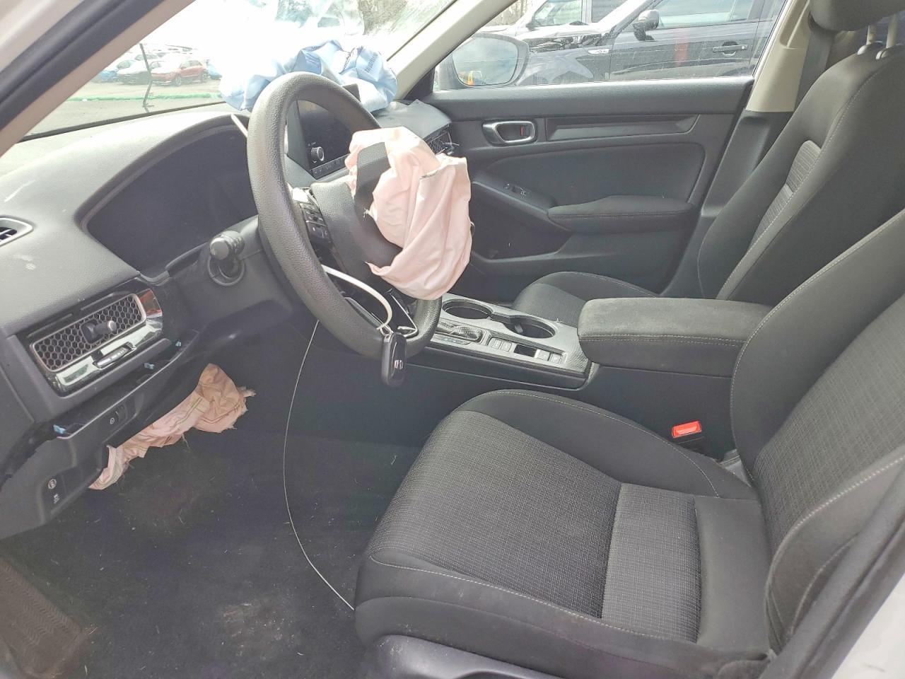 2022 Honda Civic Lx White vin: 2HGFE2F23NH536607