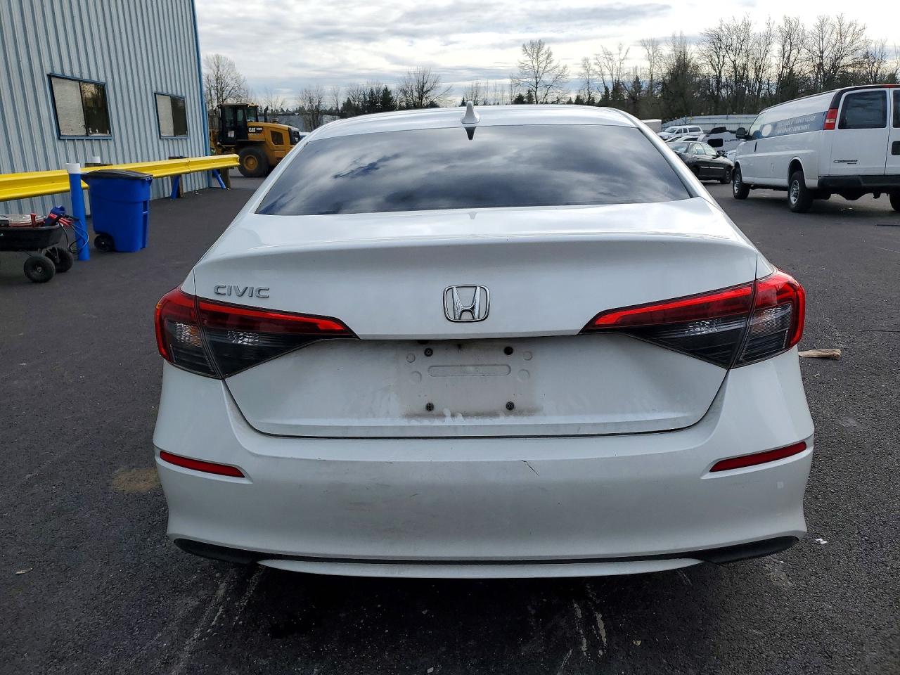 2022 Honda Civic Lx White vin: 2HGFE2F23NH536607