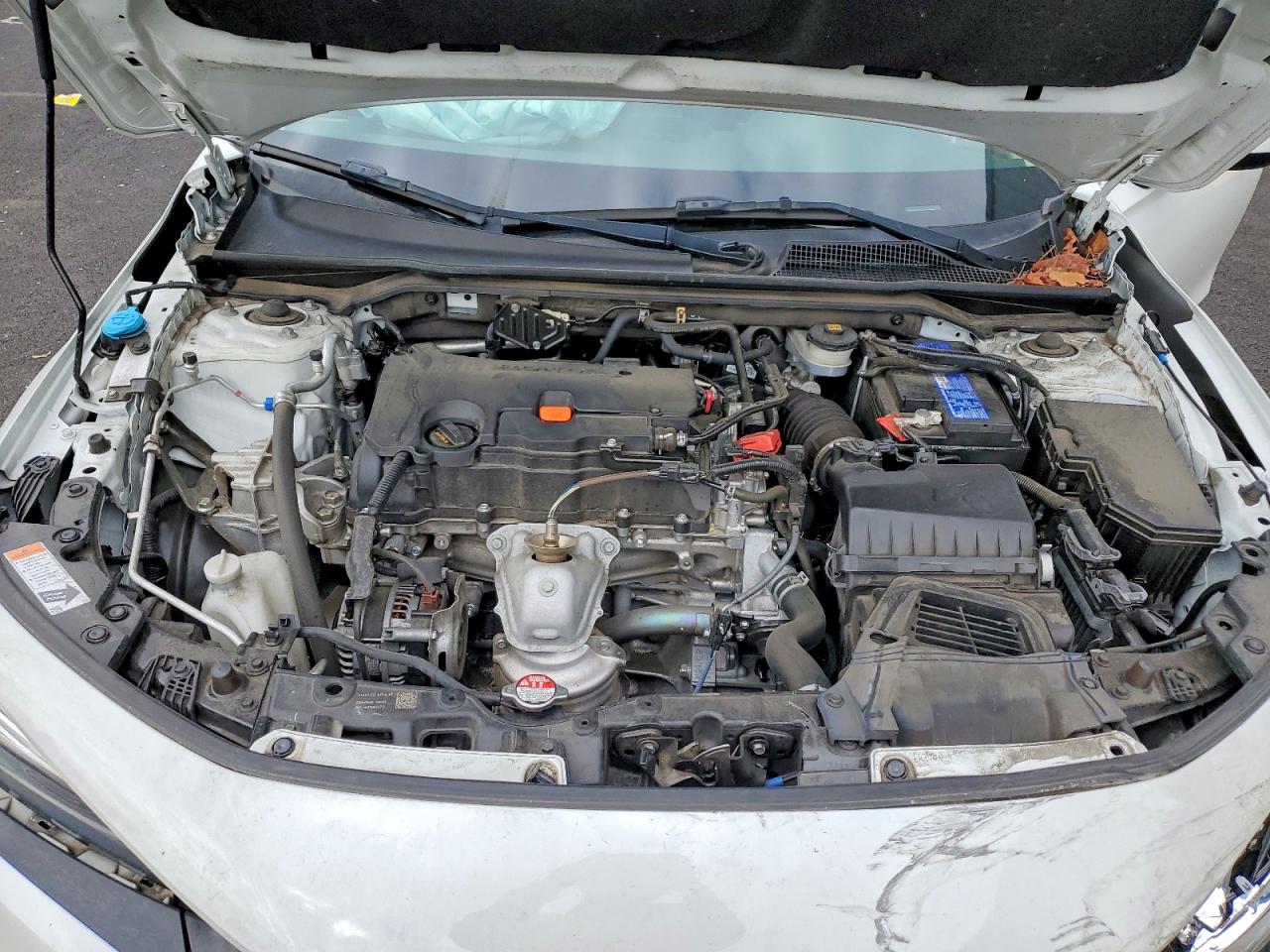 2022 Honda Civic Lx White vin: 2HGFE2F23NH536607