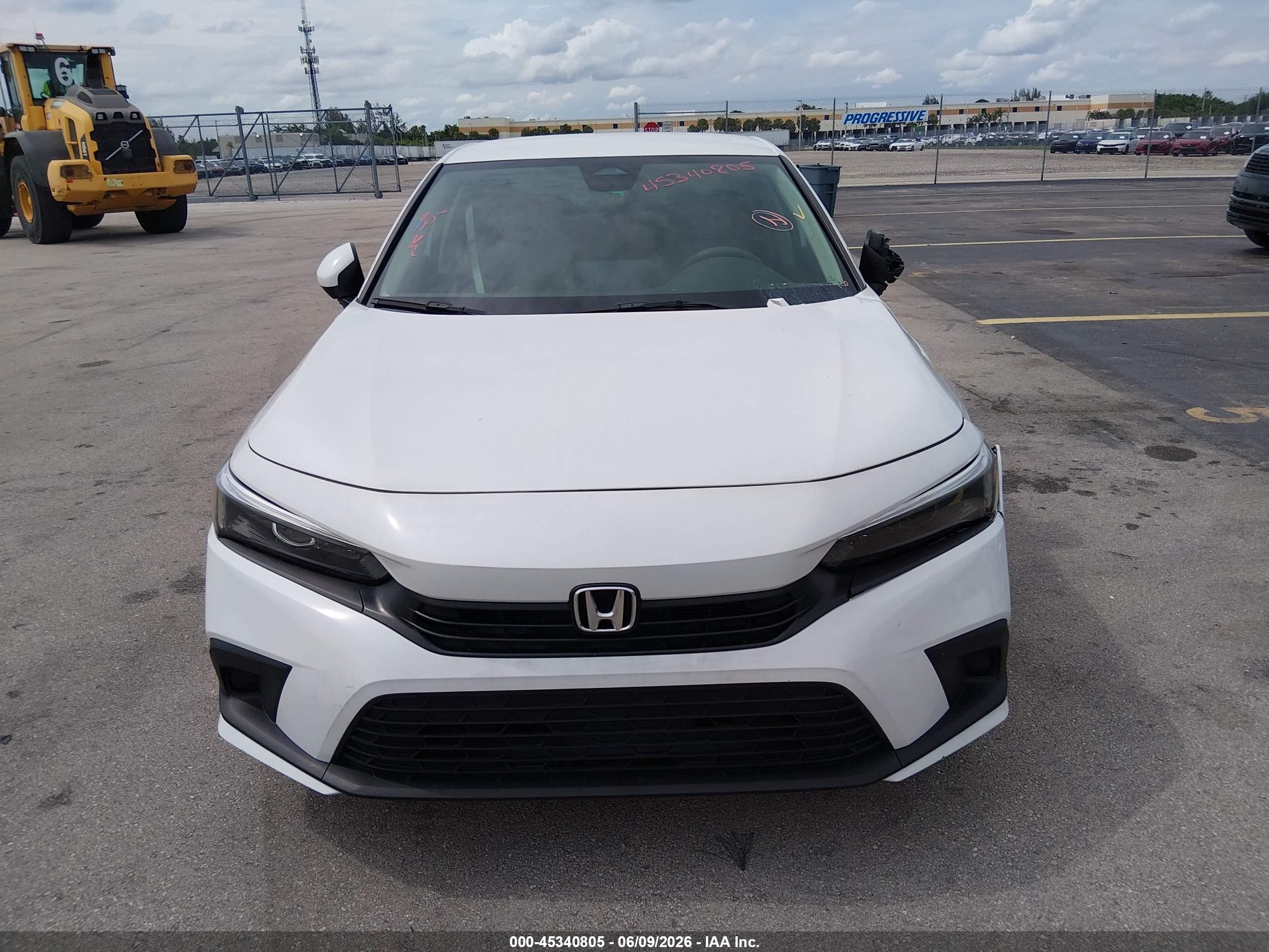 2023 Honda Civic Lx Белый vin: 2HGFE2F23PH533144