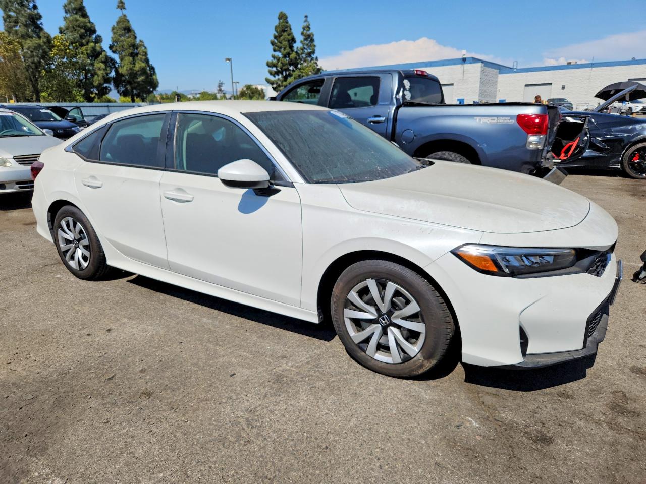 2026 Honda Civic Lx White vin: 2HGFE2F23TH546907