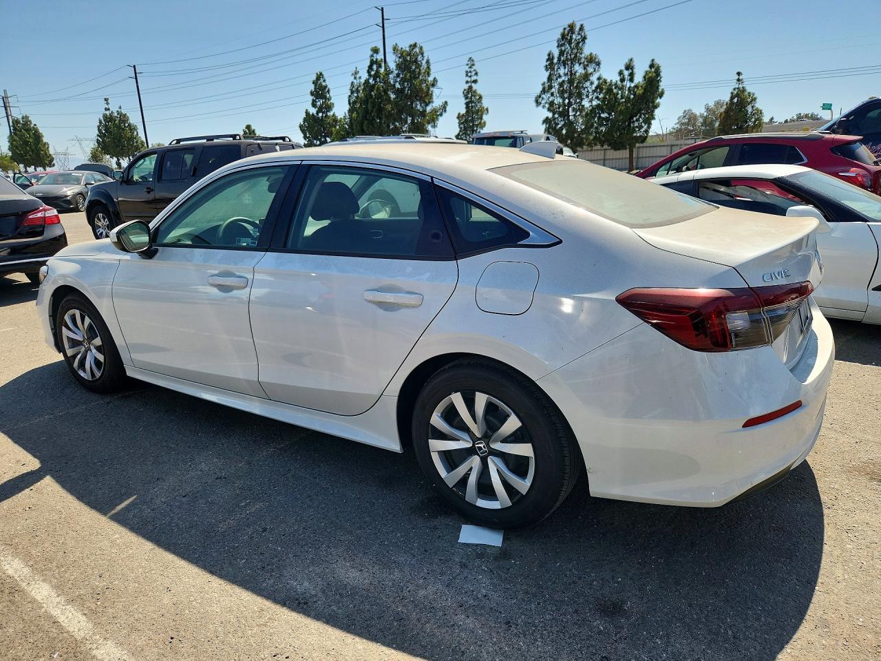 2026 Honda Civic Lx White vin: 2HGFE2F23TH546907