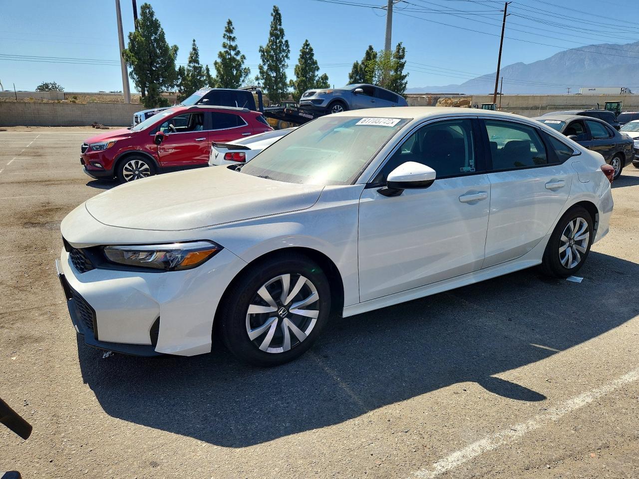 2026 Honda Civic Lx White vin: 2HGFE2F23TH546907