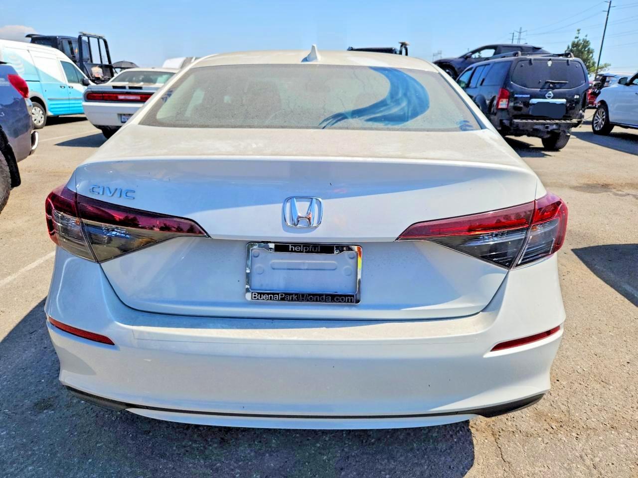 2026 Honda Civic Lx White vin: 2HGFE2F23TH546907