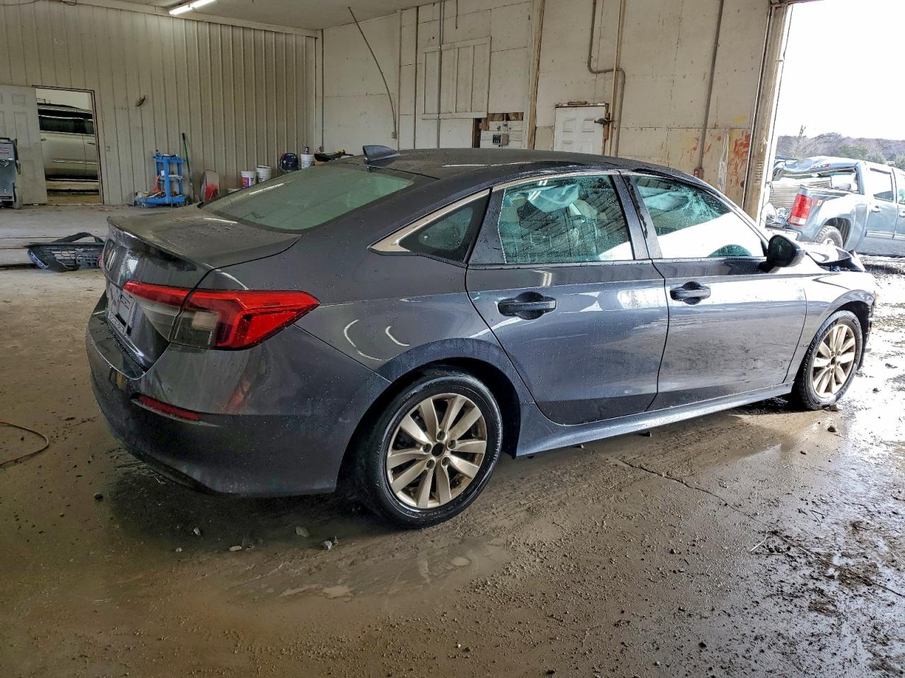 2022 Honda Civic Lx Gray vin: 2HGFE2F24NH530833