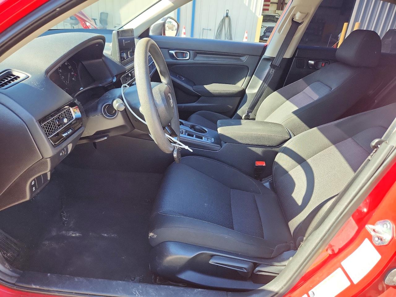 2022 Honda Civic Lx Red vin: 2HGFE2F24NH536499