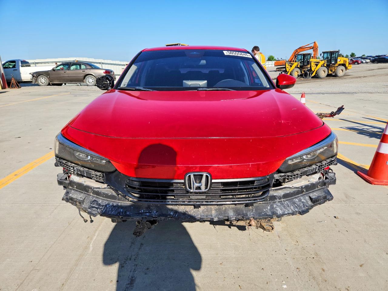 2022 Honda Civic Lx Red vin: 2HGFE2F24NH536499