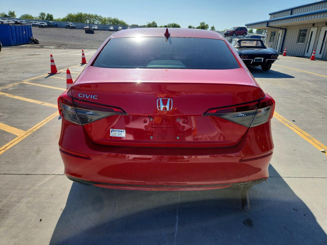 2022 Honda Civic Lx Red vin: 2HGFE2F24NH536499