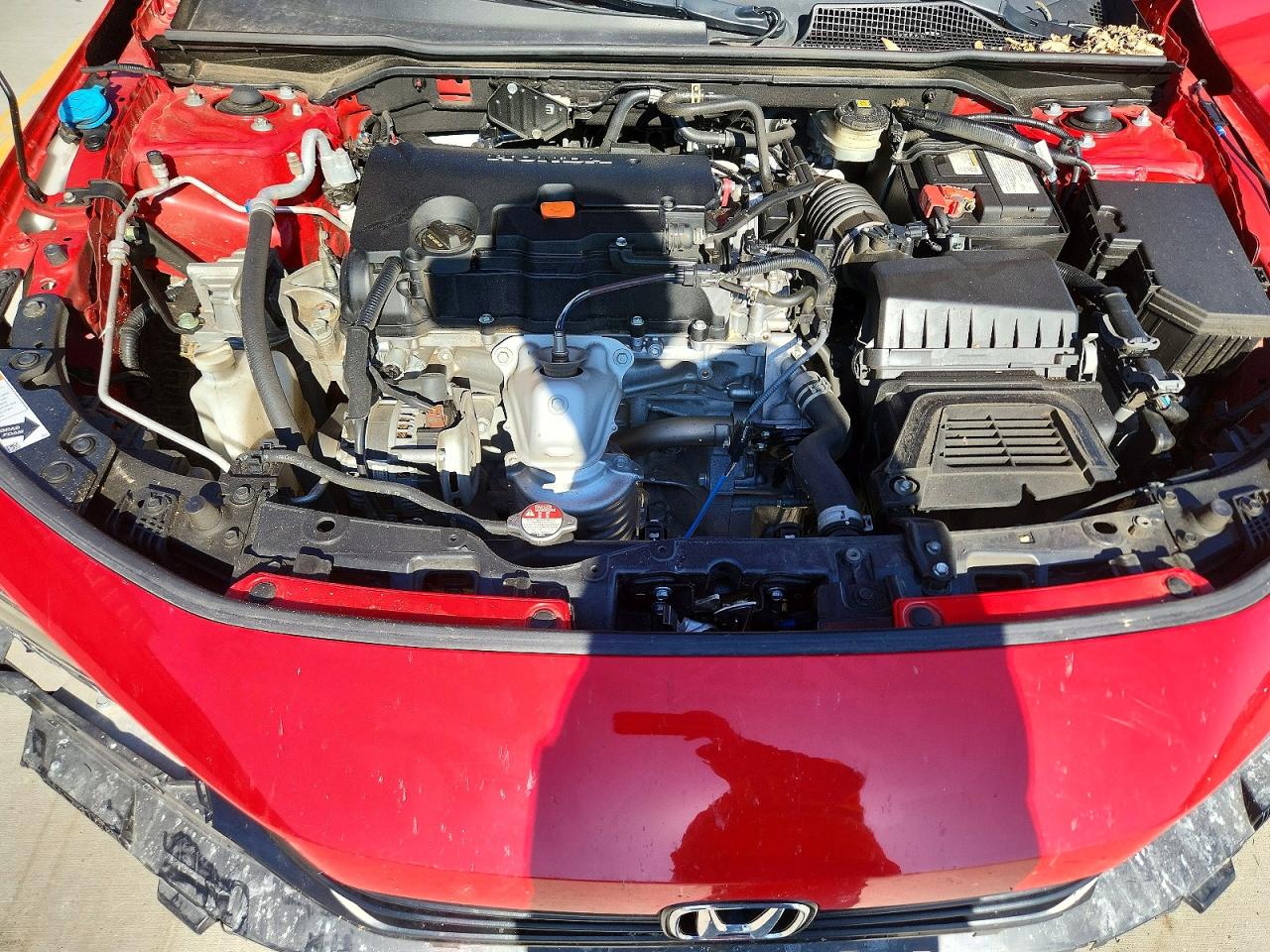 2022 Honda Civic Lx Red vin: 2HGFE2F24NH536499
