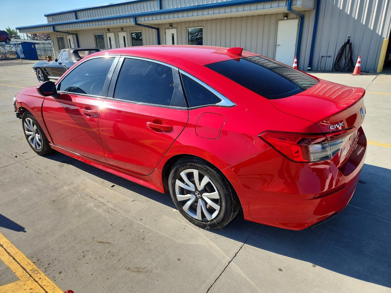 2022 Honda Civic Lx Red vin: 2HGFE2F24NH536499