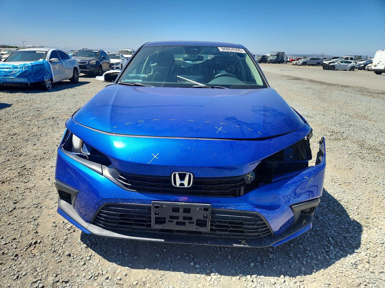 2023 Honda Civic Lx Blue vin: 2HGFE2F24PH568274