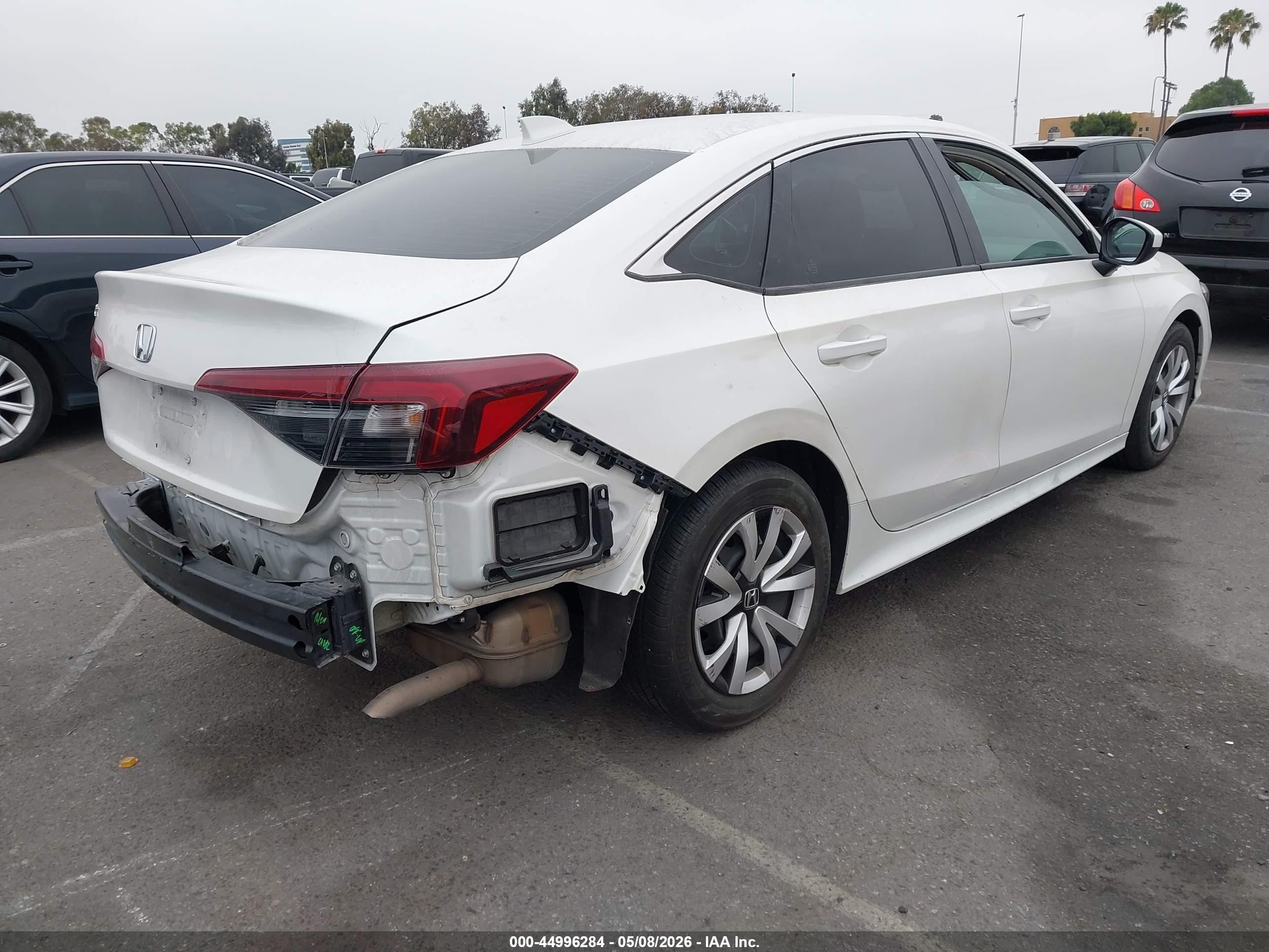 2025 Honda Civic Lx White vin: 2HGFE2F24SH514644