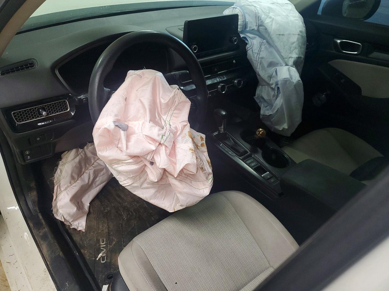 2024 Honda Civic Lx White vin: 2HGFE2F25RH513495