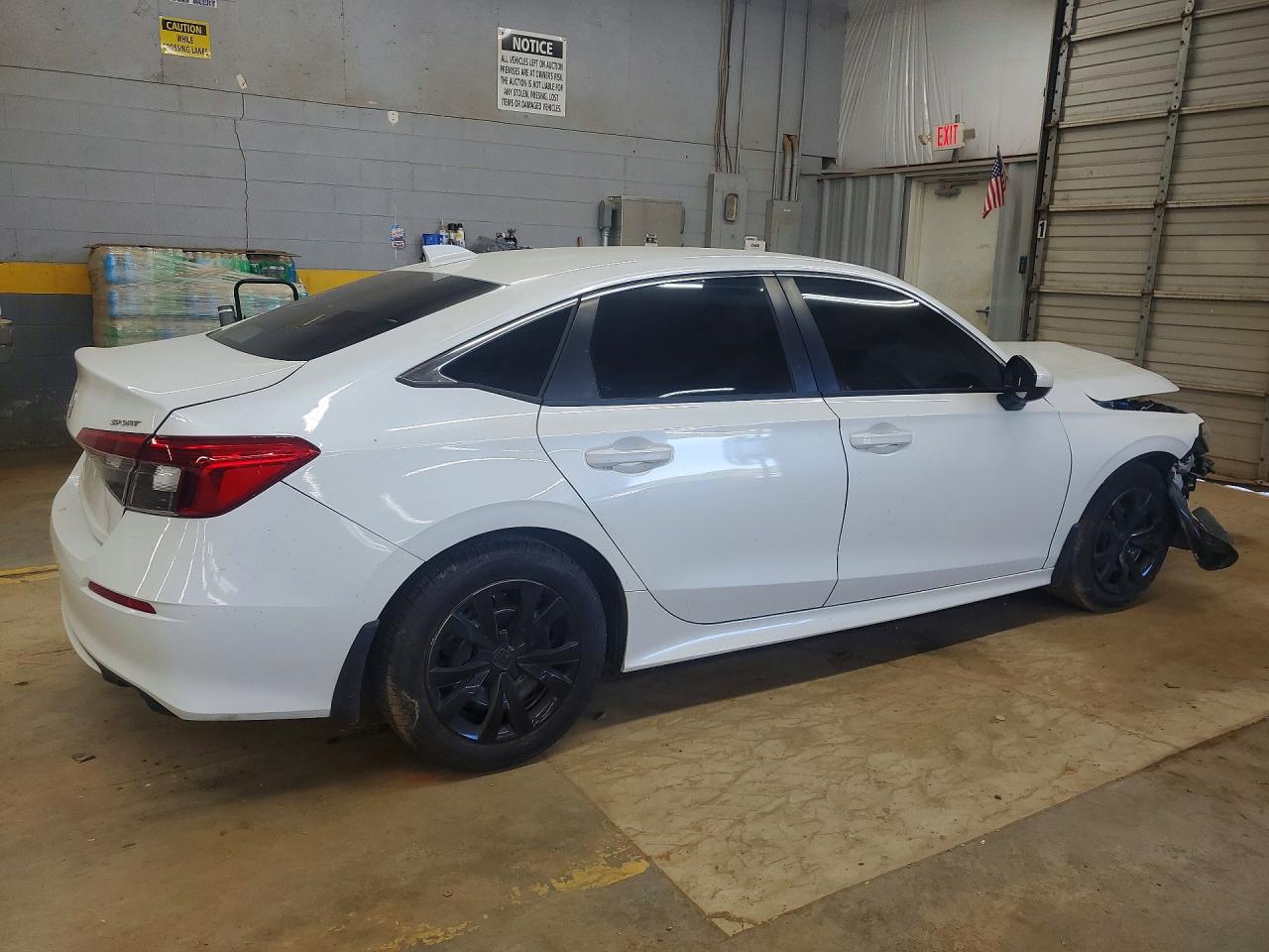2024 Honda Civic Lx White vin: 2HGFE2F25RH513495