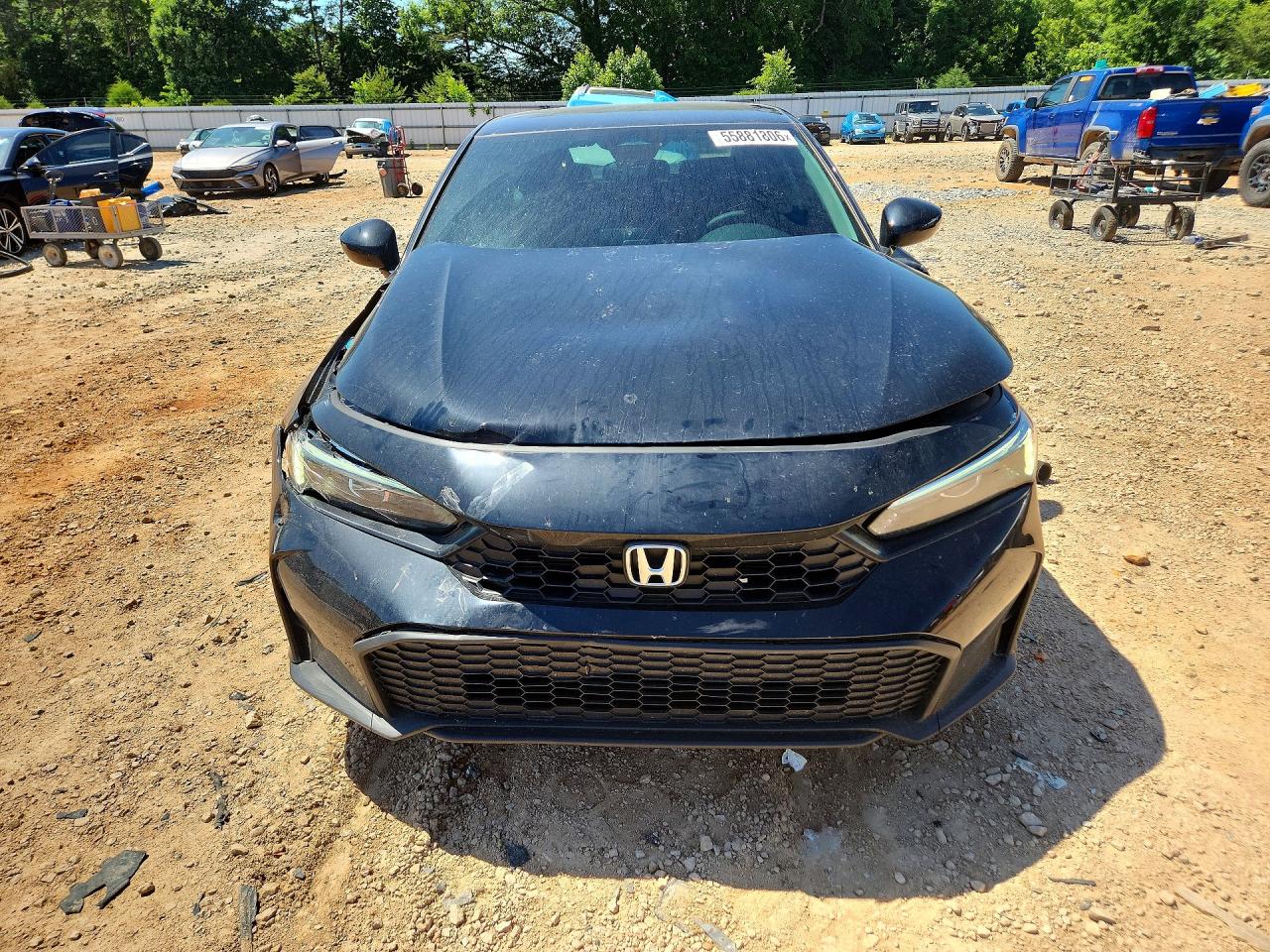 2026 Honda Civic Lx Black vin: 2HGFE2F25TH553776
