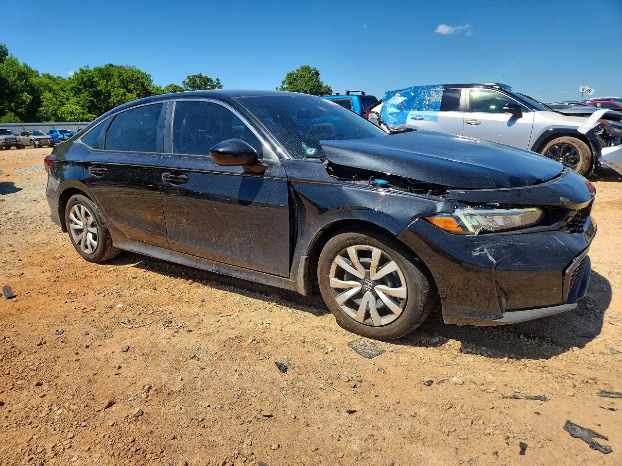 2026 Honda Civic Lx Black vin: 2HGFE2F25TH553776