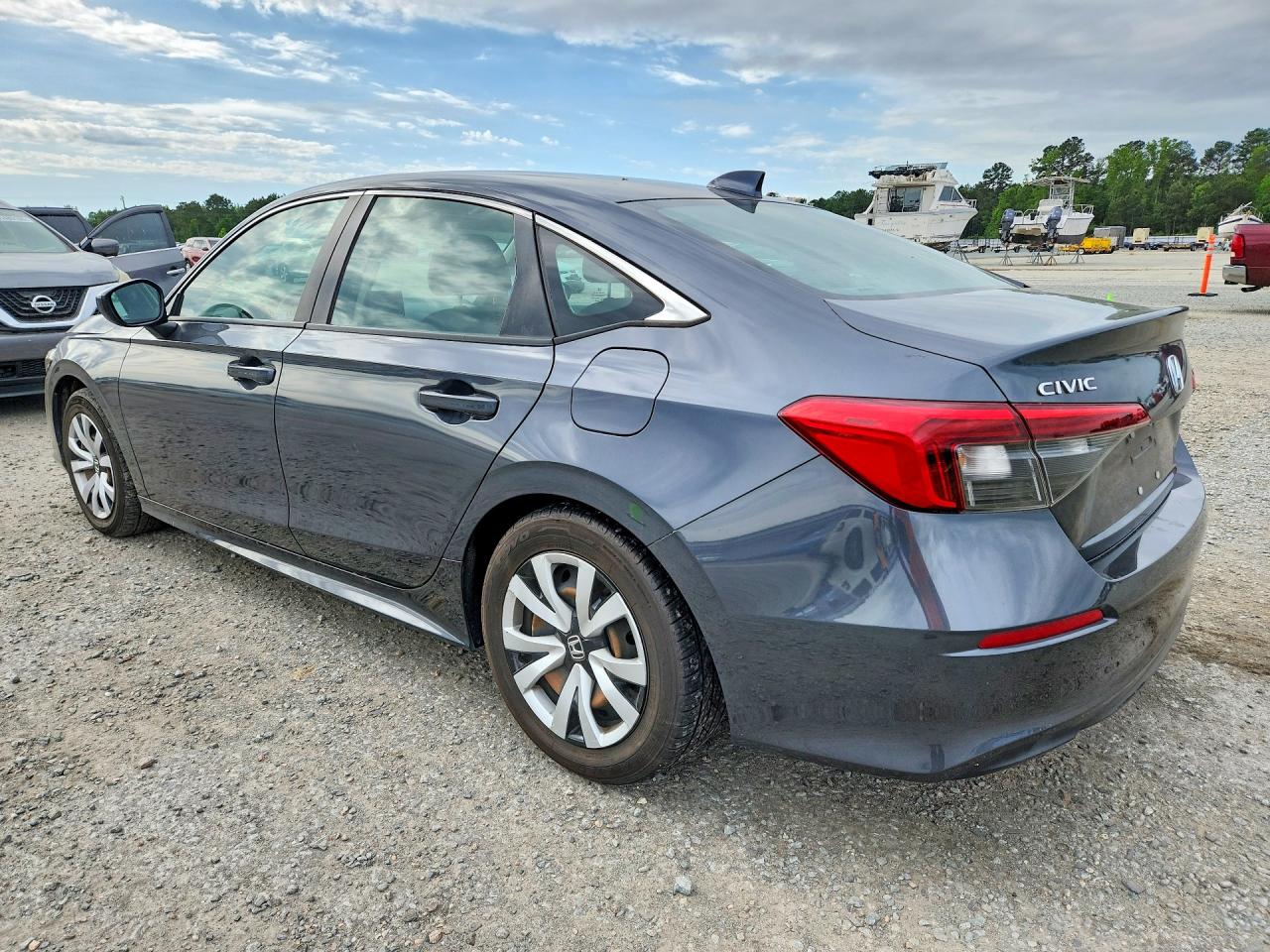 2022 Honda Civic Lx Gray vin: 2HGFE2F26NH522927