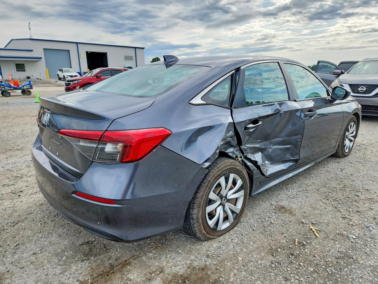 2022 Honda Civic Lx Gray vin: 2HGFE2F26NH522927