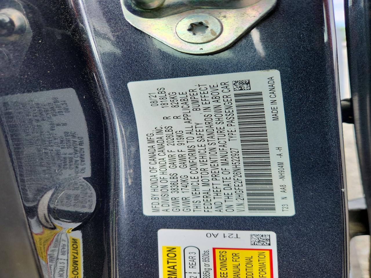 2022 Honda Civic Lx Gray vin: 2HGFE2F26NH522927