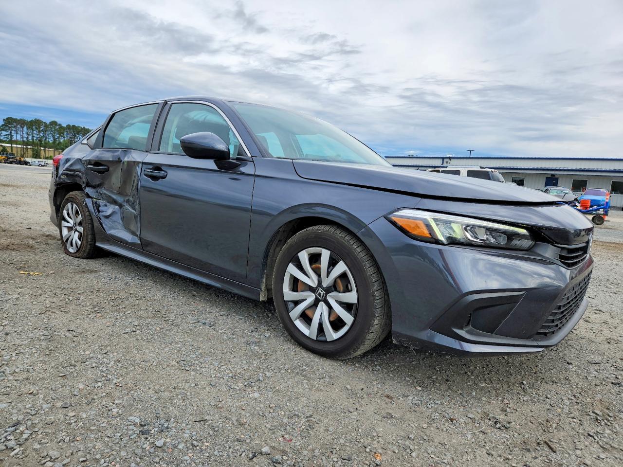2022 Honda Civic Lx Gray vin: 2HGFE2F26NH522927