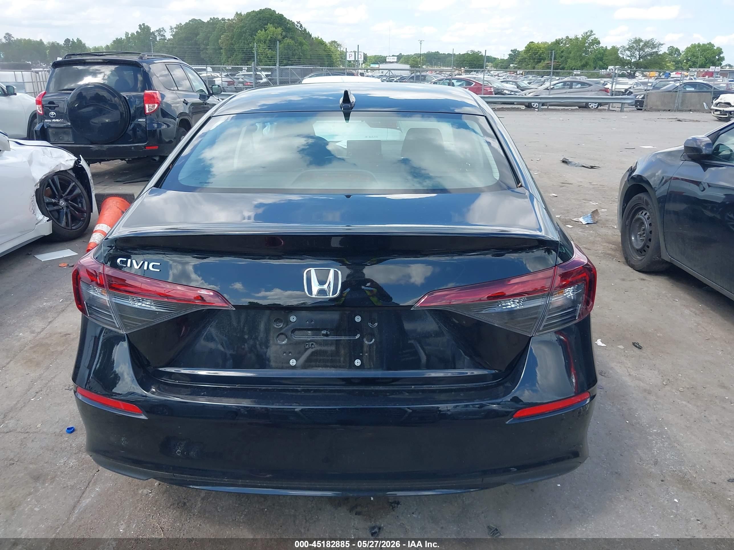 2025 Honda Civic Lx Black vin: 2HGFE2F26SH596814