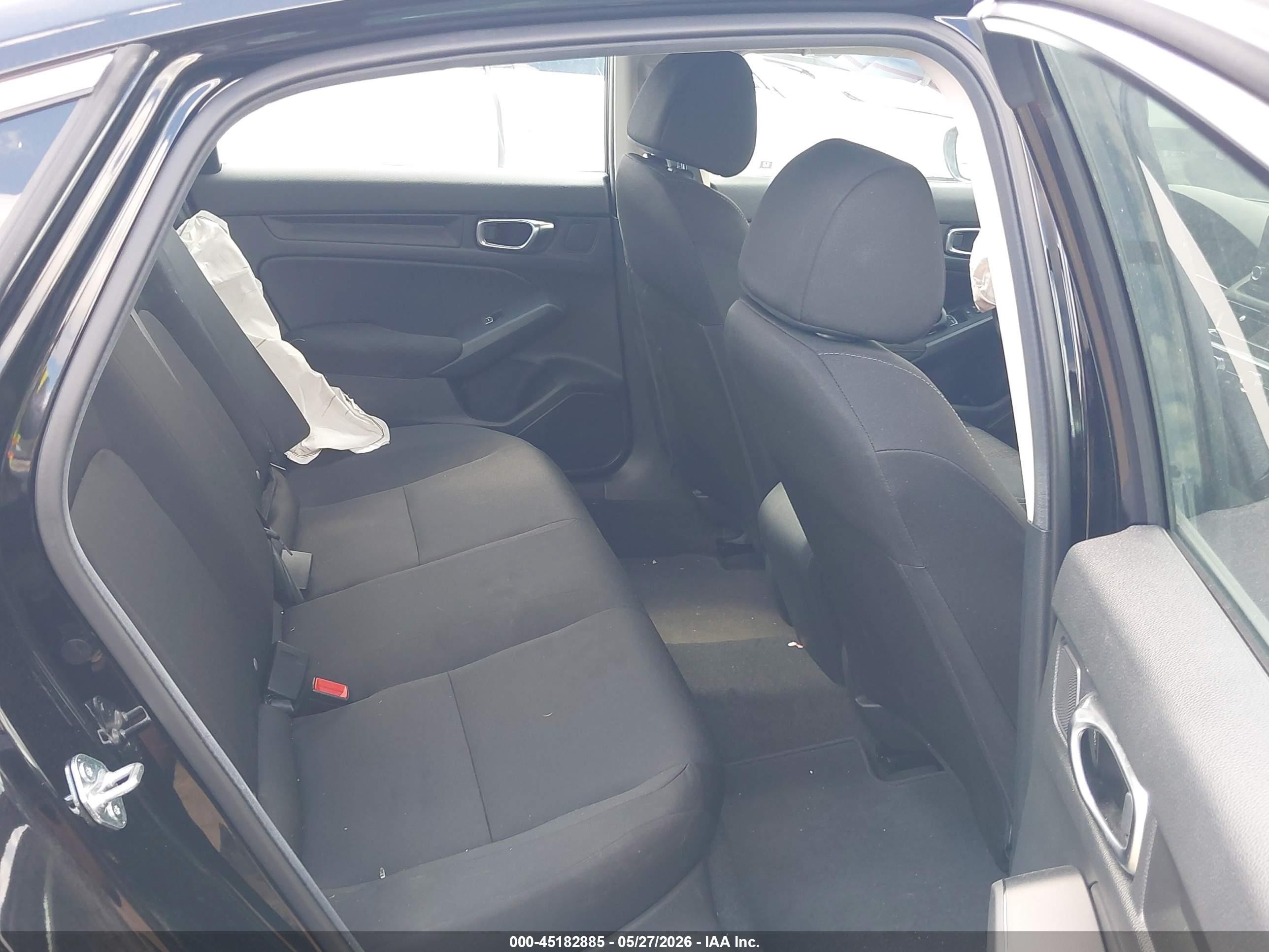 2025 Honda Civic Lx Black vin: 2HGFE2F26SH596814