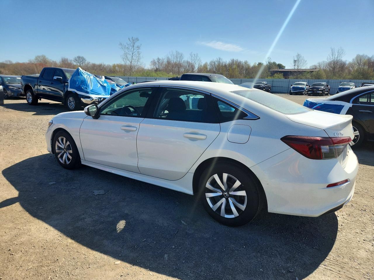 2026 Honda Civic Lx White vin: 2HGFE2F26TH552023