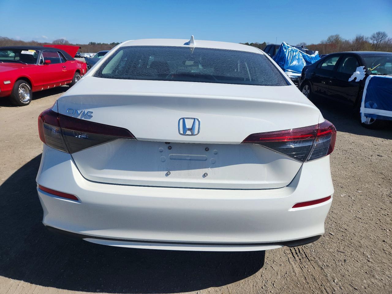 2026 Honda Civic Lx White vin: 2HGFE2F26TH552023