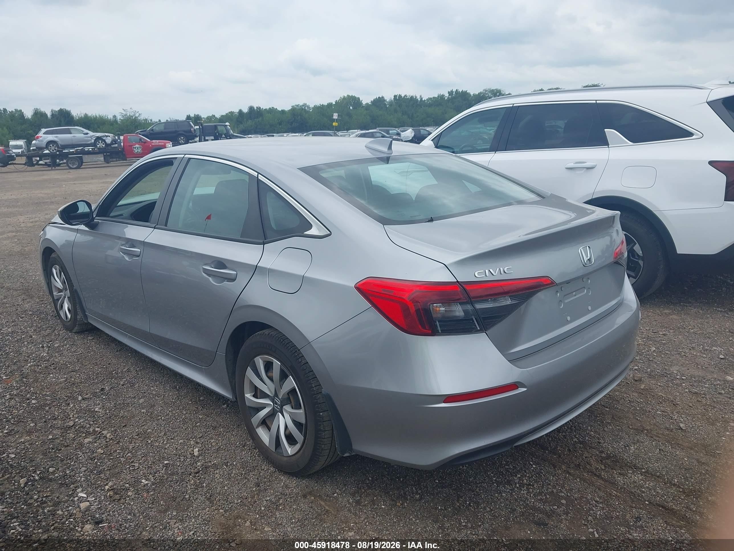 2022 Honda Civic Lx Silver vin: 2HGFE2F27NH523228